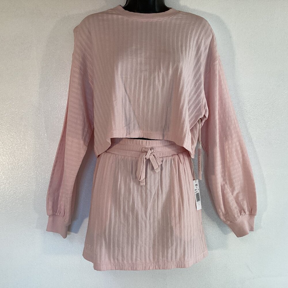 L*SPACE Half Court Pullover & Skirt set